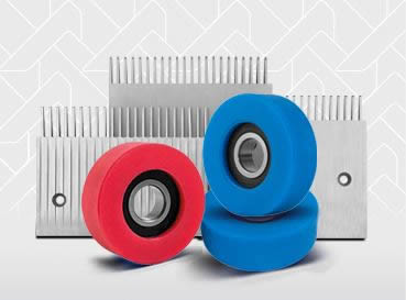 Pente e rolo para escadas e esteiras