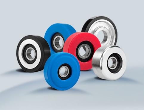 Rolos para escadas e esteiras